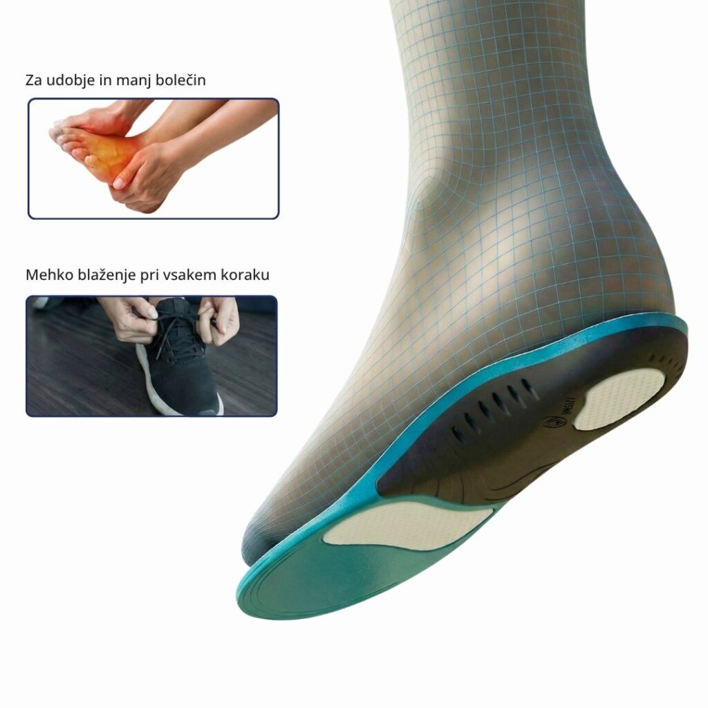 3D gel cushioning in Comfort orthopedic insoles