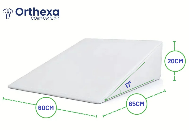 ComfortLift pillow dimensions: 60 x 65 cm, height 20 cm