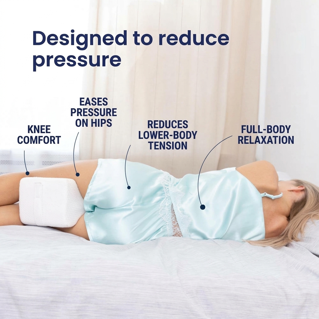 ErgoPlus knee pillow: pressure and support