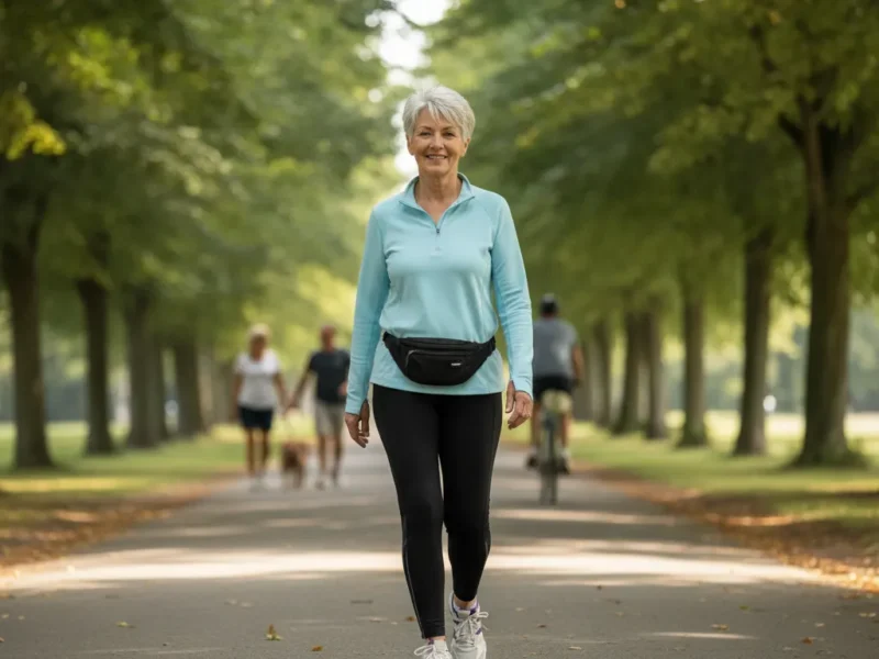 Regular walking for osteoarthritis strengthens the muscles around the joint and may reduce pain.