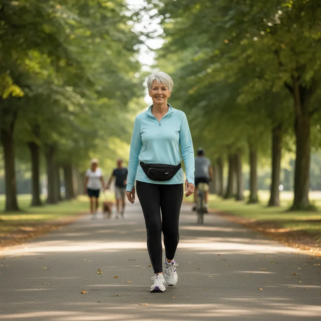 Regular walking for osteoarthritis strengthens the muscles around the joint and may reduce pain.