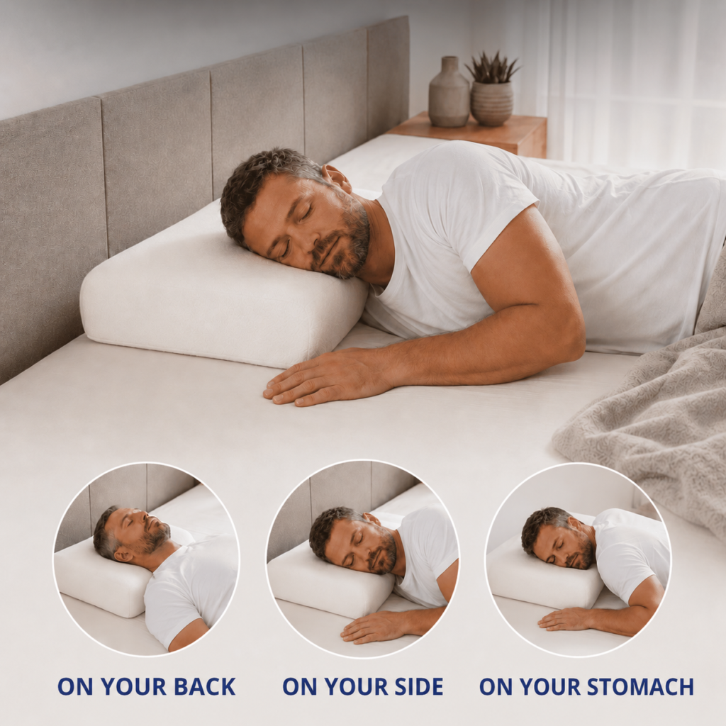 Memory contoured pillow image